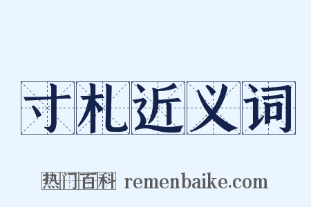 寸札近义词是什么意思的图片